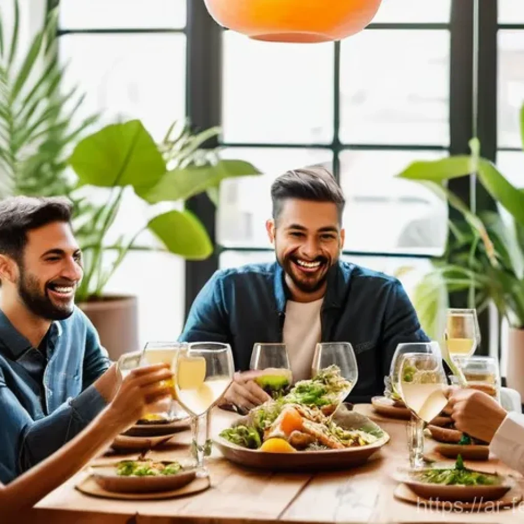 디지털 노마드와 공유 주거 모델 - **Vibrant Co-living Community Dinner**
    *   **Prompt:** A lively and warm scene featuring a diver...